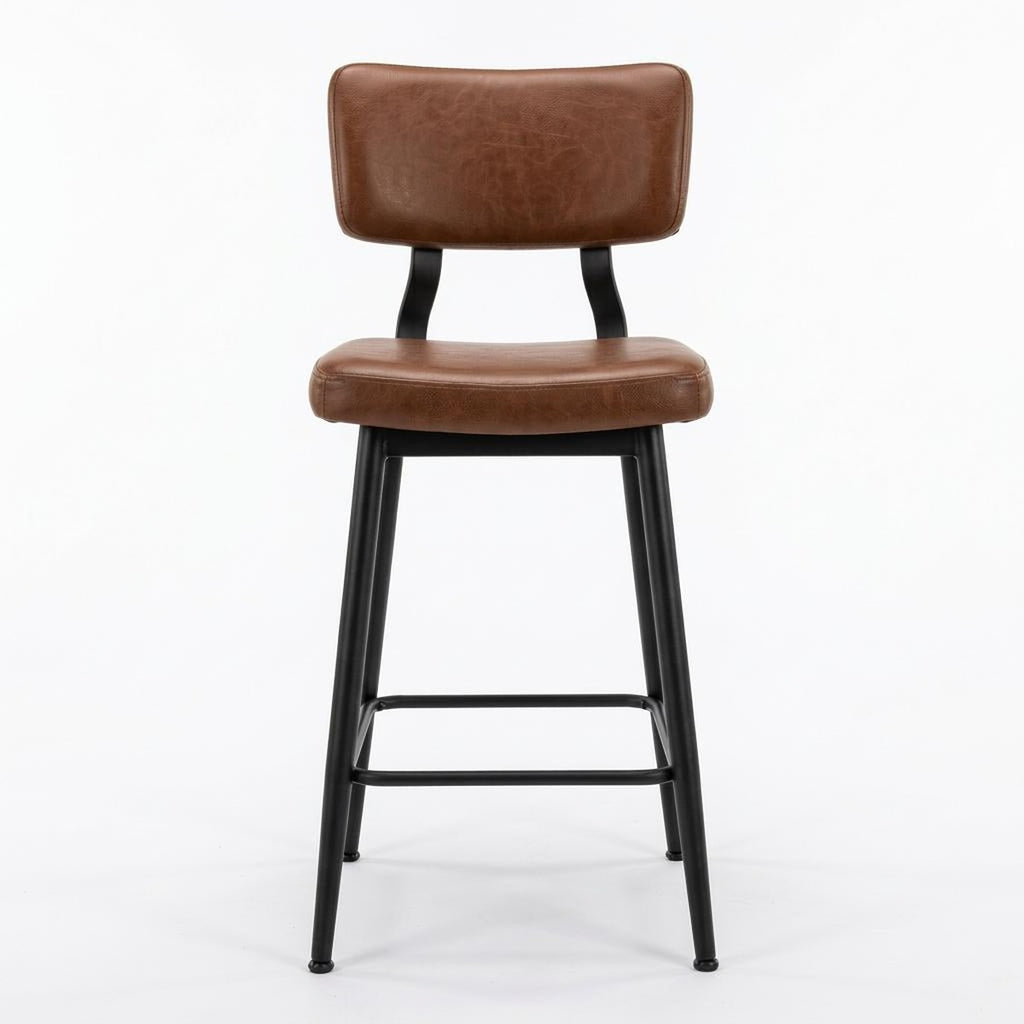 Brixton Counter Height Bar Stool with Backrest