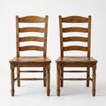 Farmhouse Slat-Back Dining Chair Set of 2