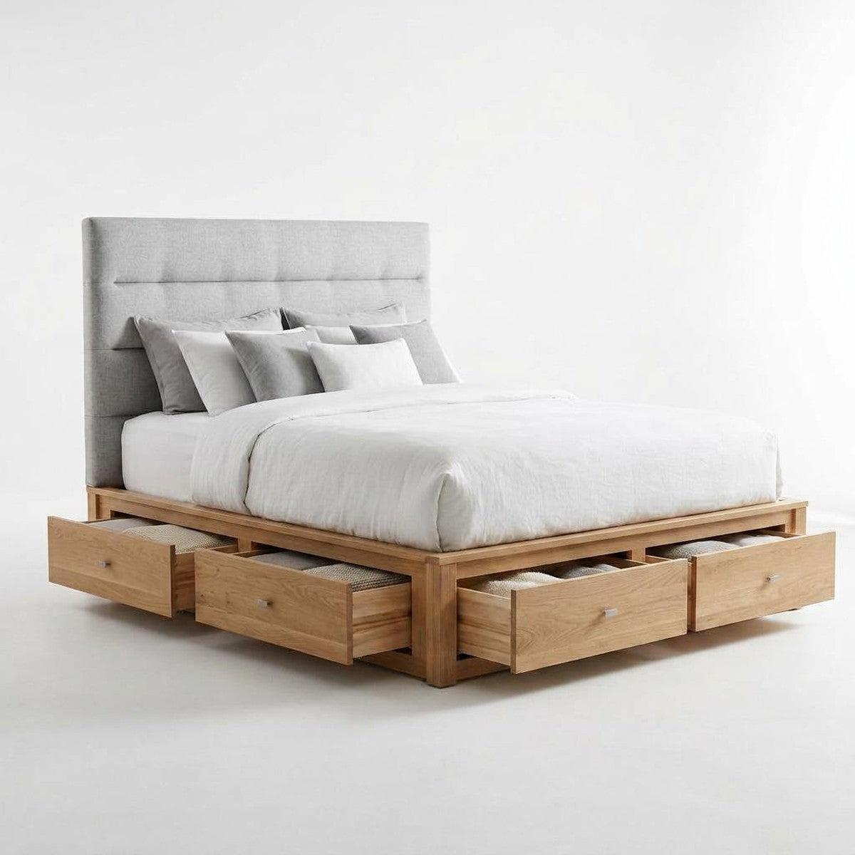 Harbor Queen Storage Bed with 4 Under-Bed Drawers