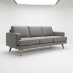 Haven Modern 3-Seater Fabric Sofa