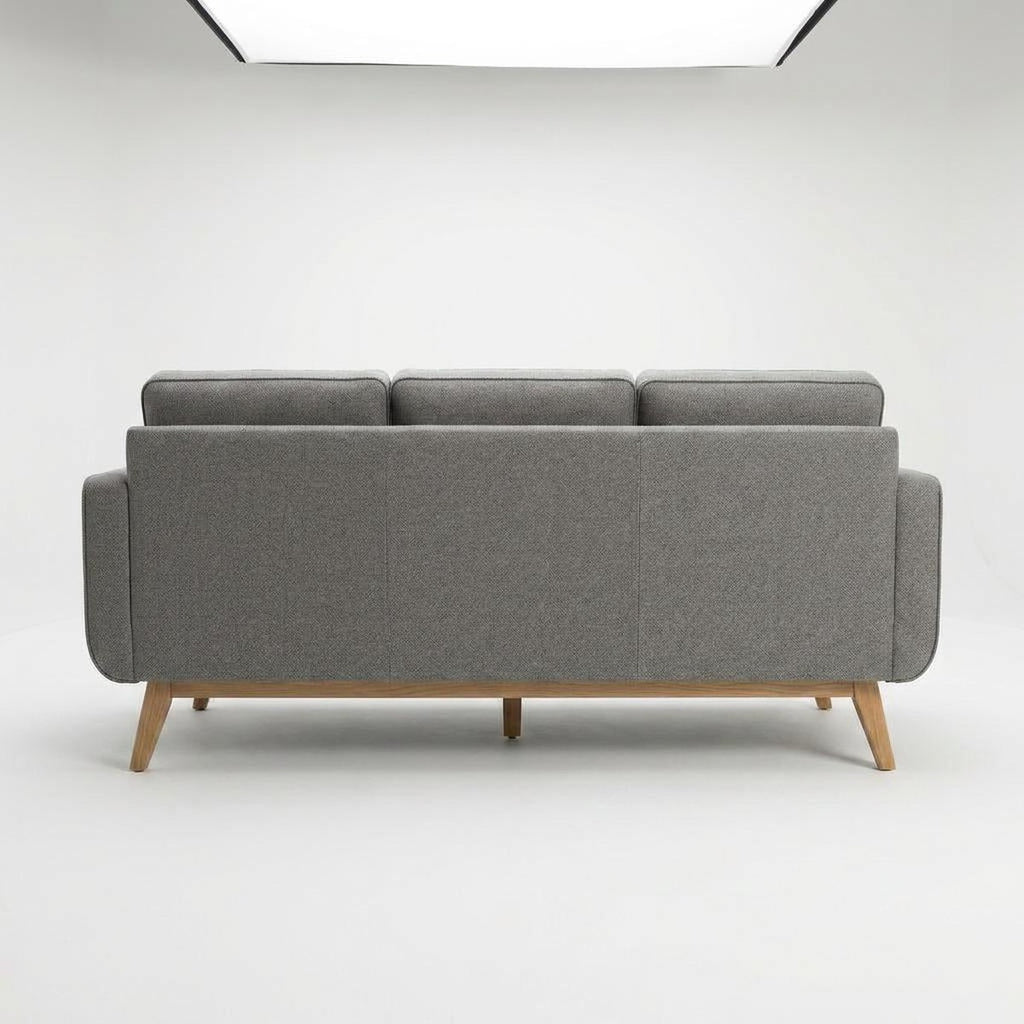 Haven Modern 3-Seater Fabric Sofa