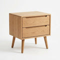 Willow 2-Drawer Wooden Nightstand
