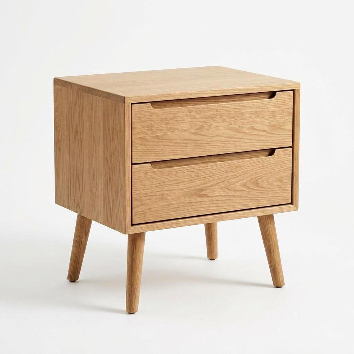 Willow 2-Drawer Wooden Nightstand